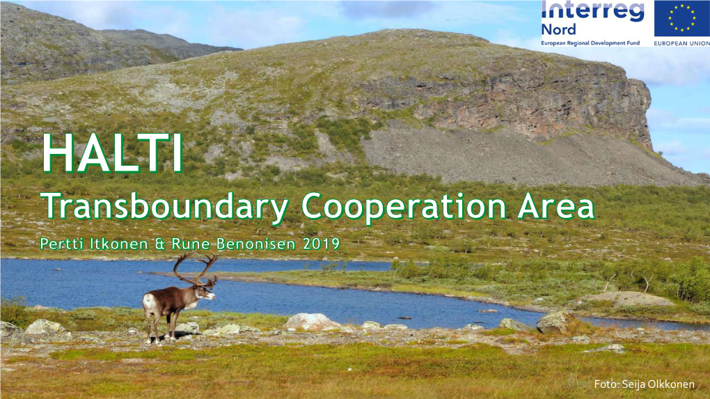 HALTI Transboundary Cooperation Area