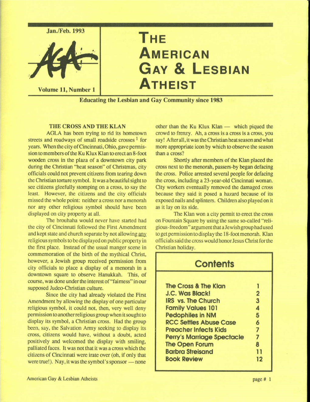 The American Gay & Lesbian Atheist