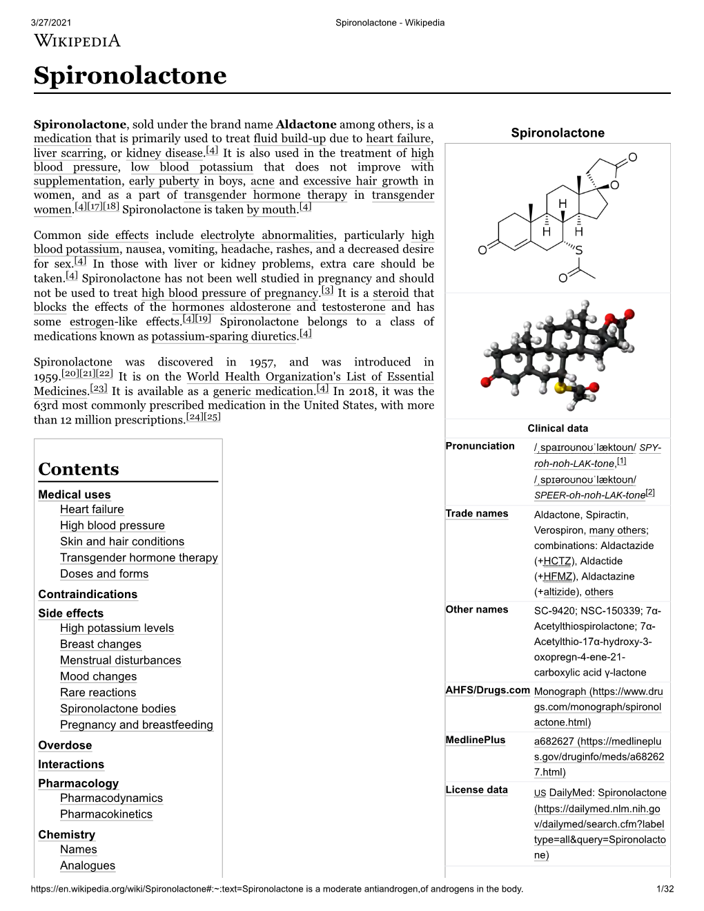 Spironolactone - Wikipedia