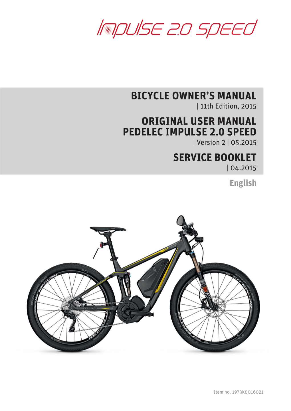 Bicycle Owner's Manual