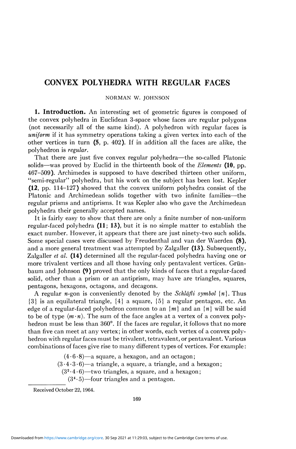 Convex Polyhedra with Regular Faces