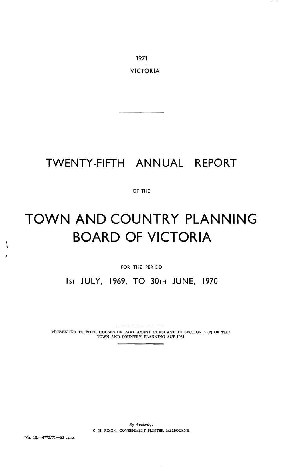 Town and Country Planning Board of Victoria \
