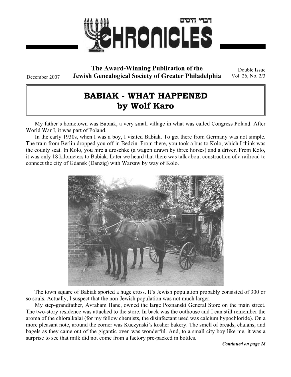 BABIAK - WHAT HAPPENED by Wolf Karo