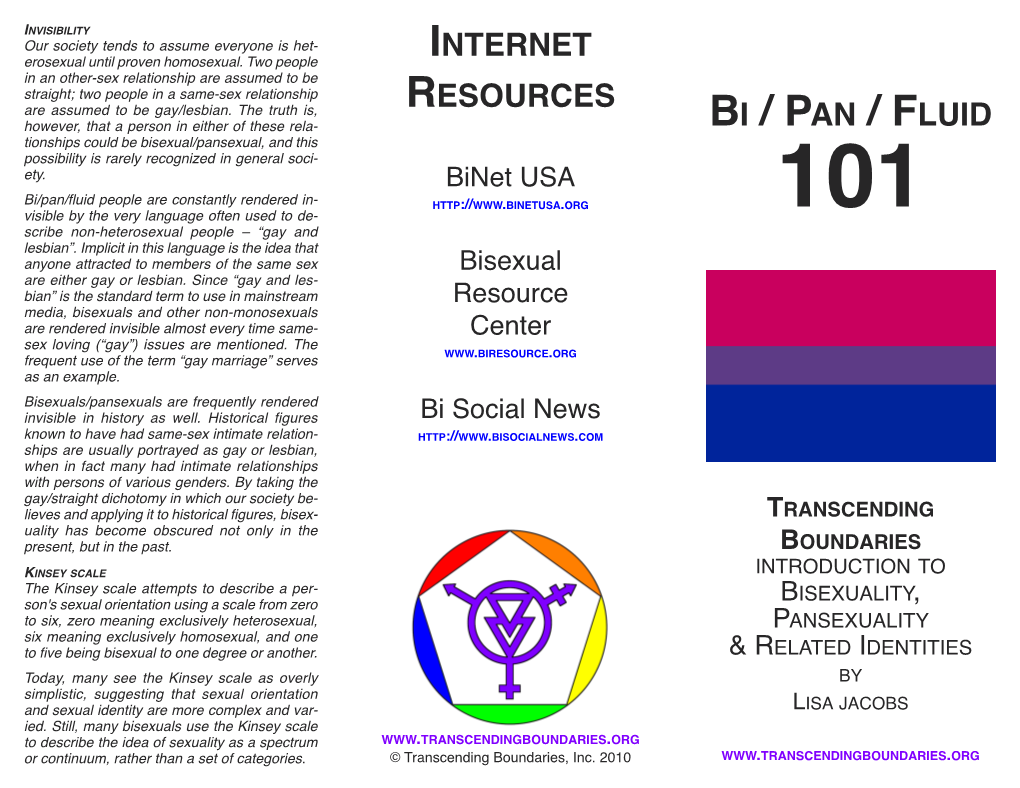 Internet Resources Bi / Pan / Fluid