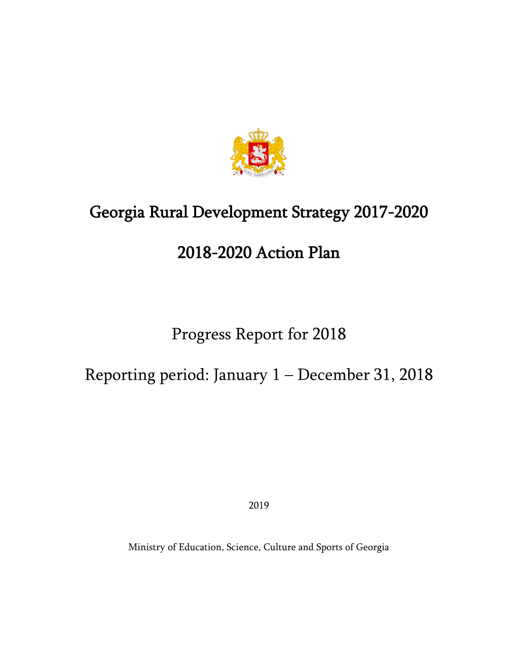 Georgia Rural Development Strategy 2017-2020