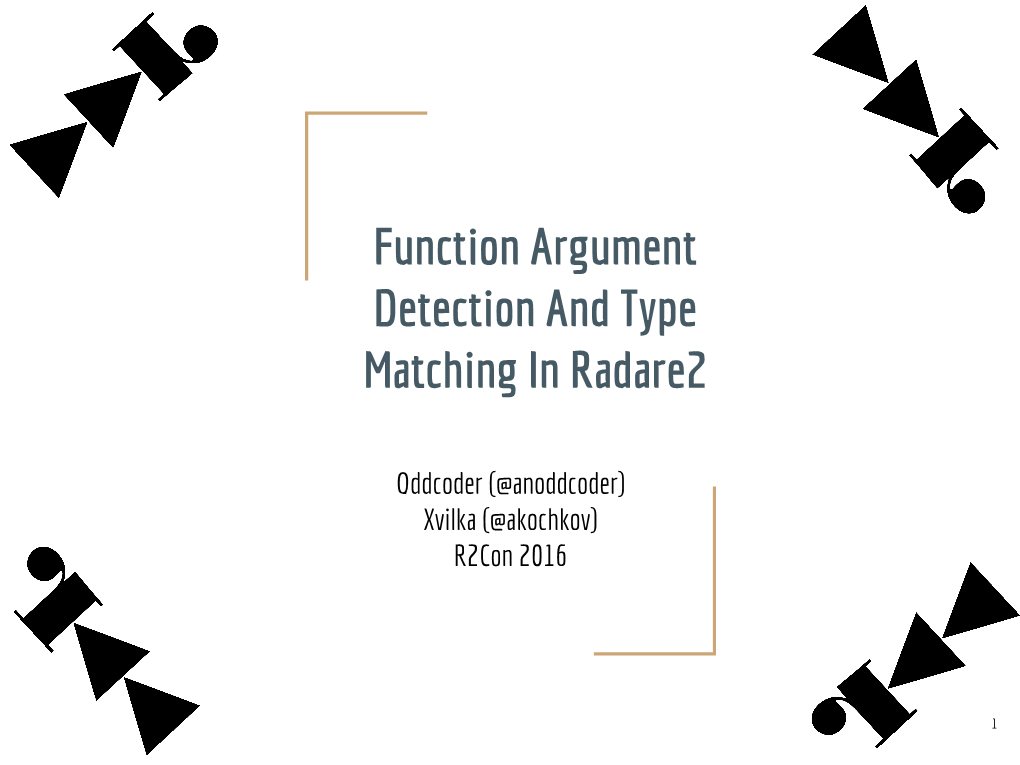 Function Argument Detection and Type Matching in Radare2