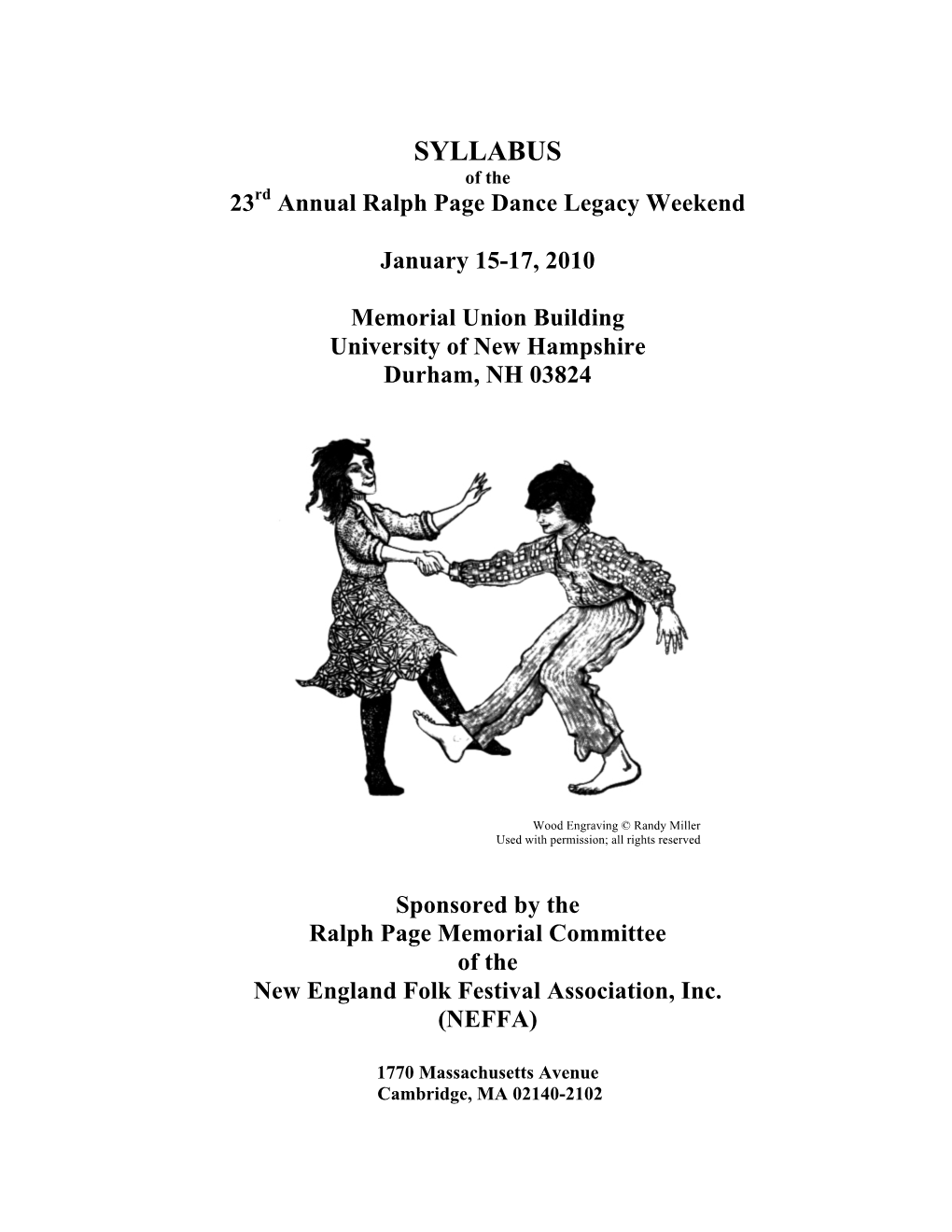 2010 RPDLW Syllabus