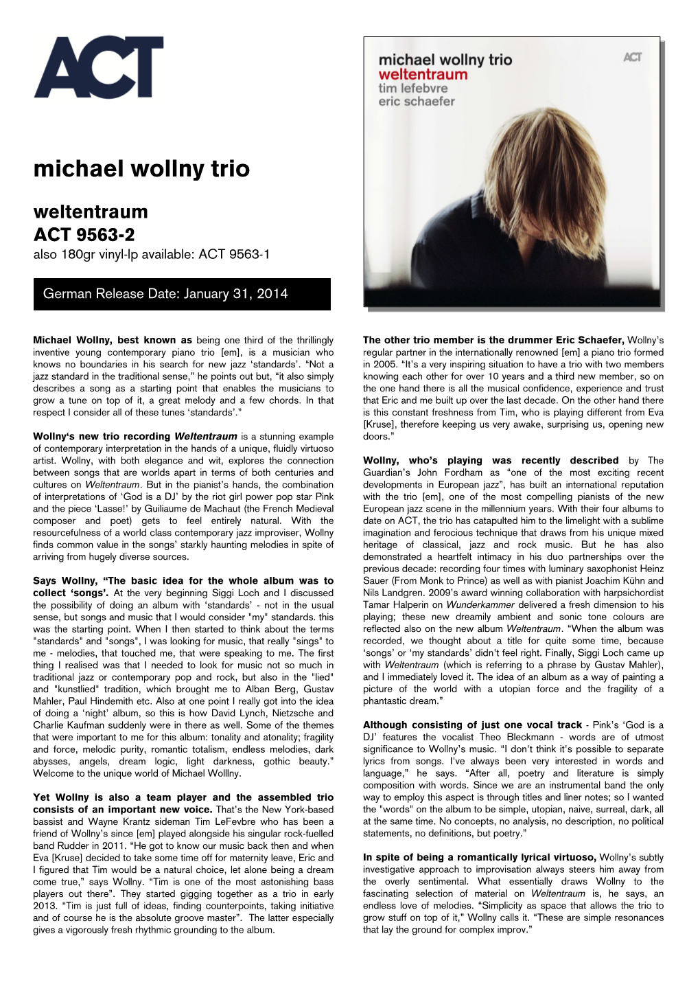 Michael Wollny Trio