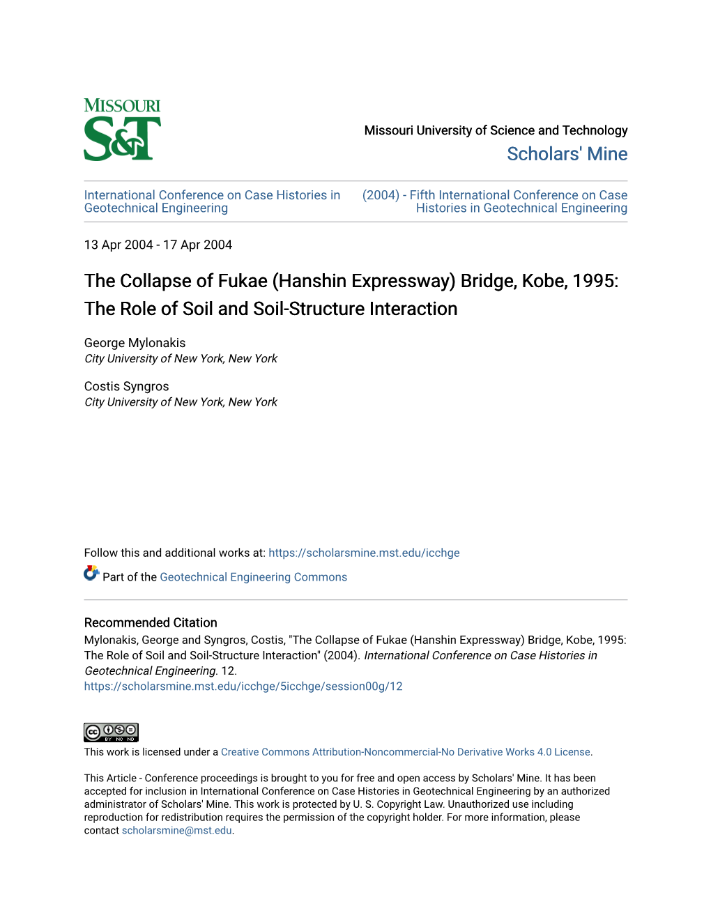 The Collapse of Fukae (Hanshin Expressway) Bridge, Kobe, 1995: the Role of Soil and Soil-Structure Interaction