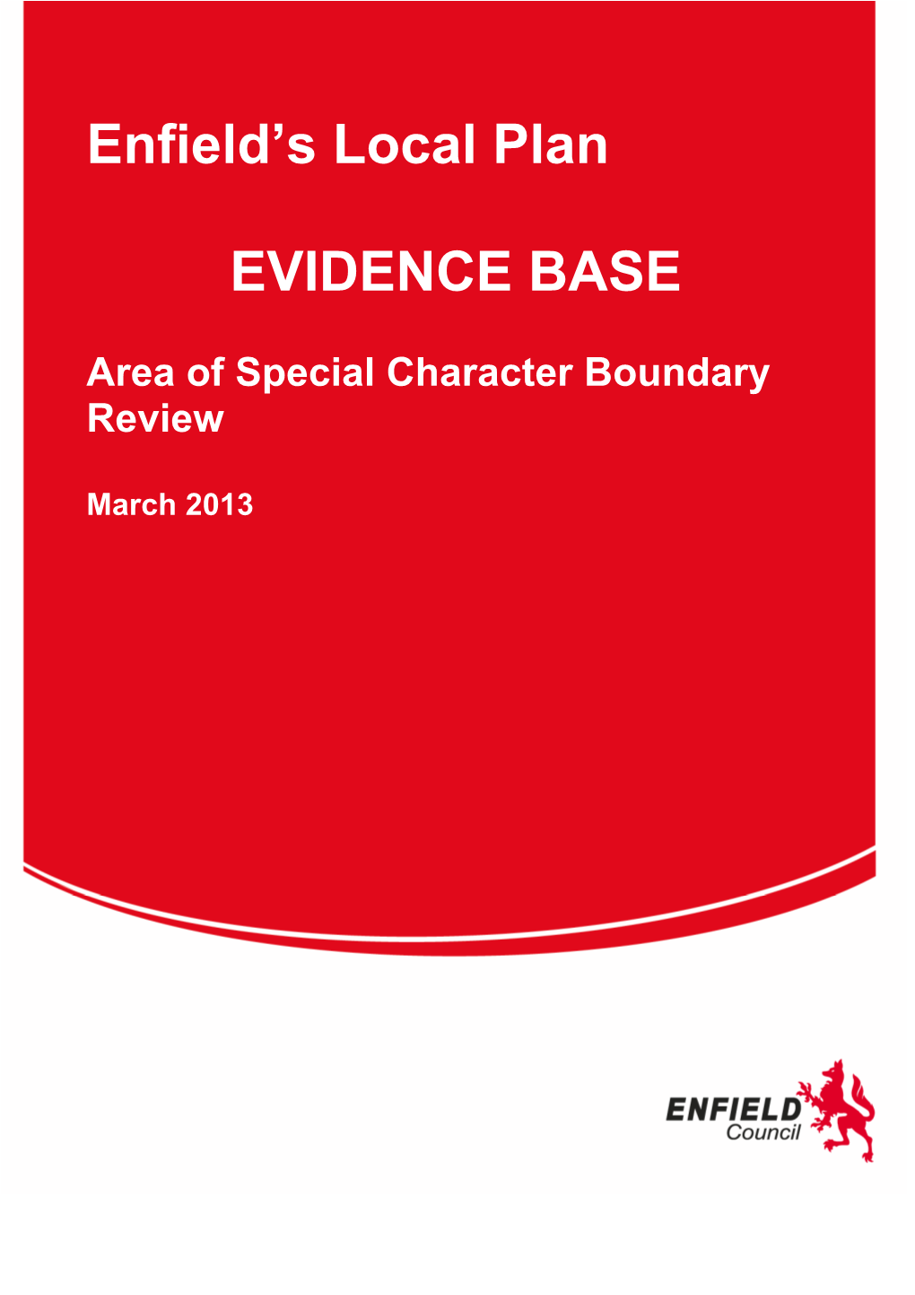 Area of Special Character Boundary Review