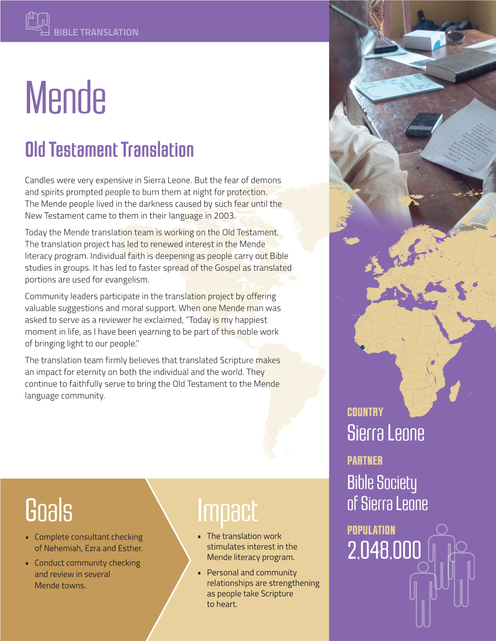 Mende Program Profile