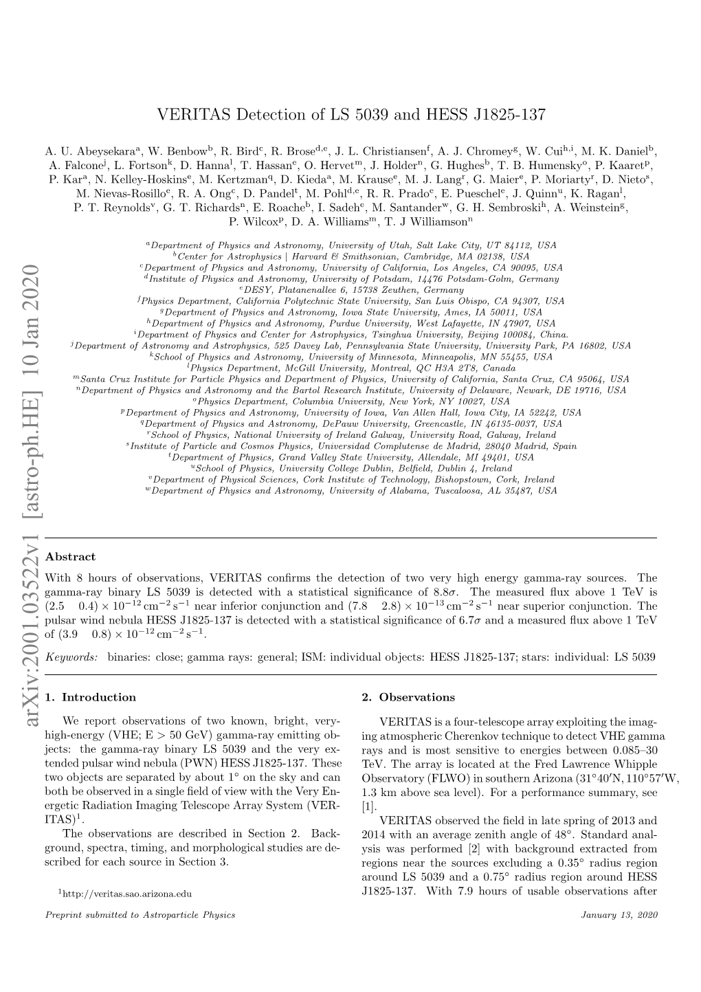 VERITAS Detection of LS 5039 and HESS J1825-137