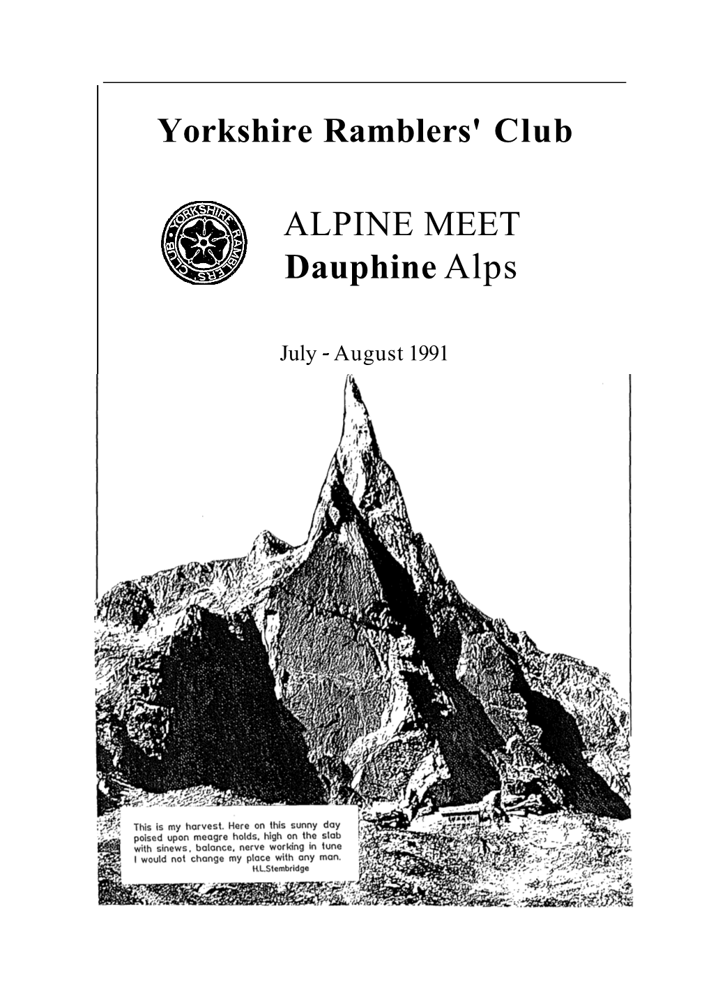 Dauphine 1991 Alpine Meet