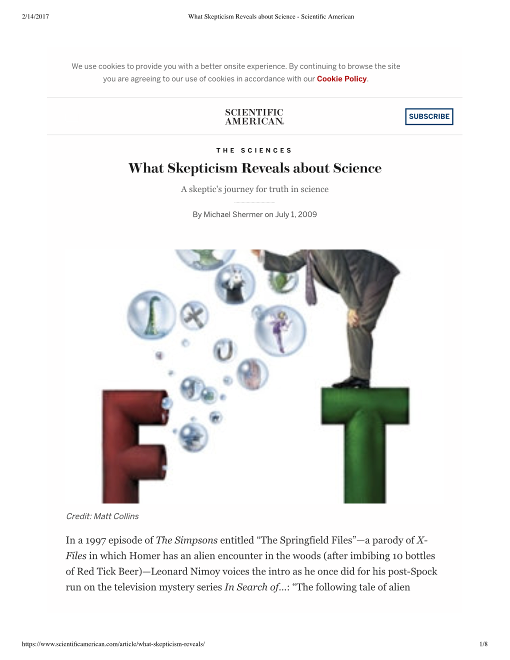 What Skepticism Reveals About Science - Scientiﬁc American