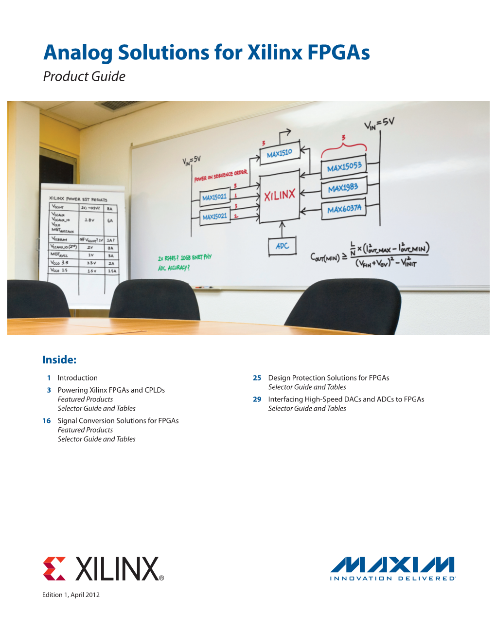 Analog Solutions for Xilinx Fpgas Product Guide