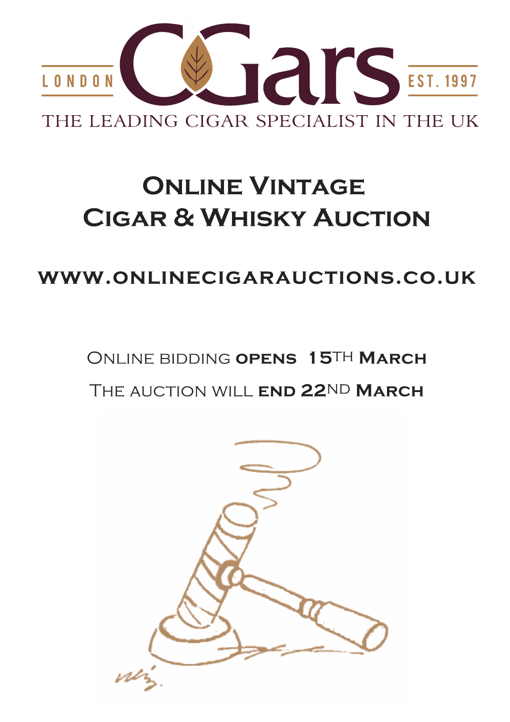 Online Vintage Cigar & Whisky Auction
