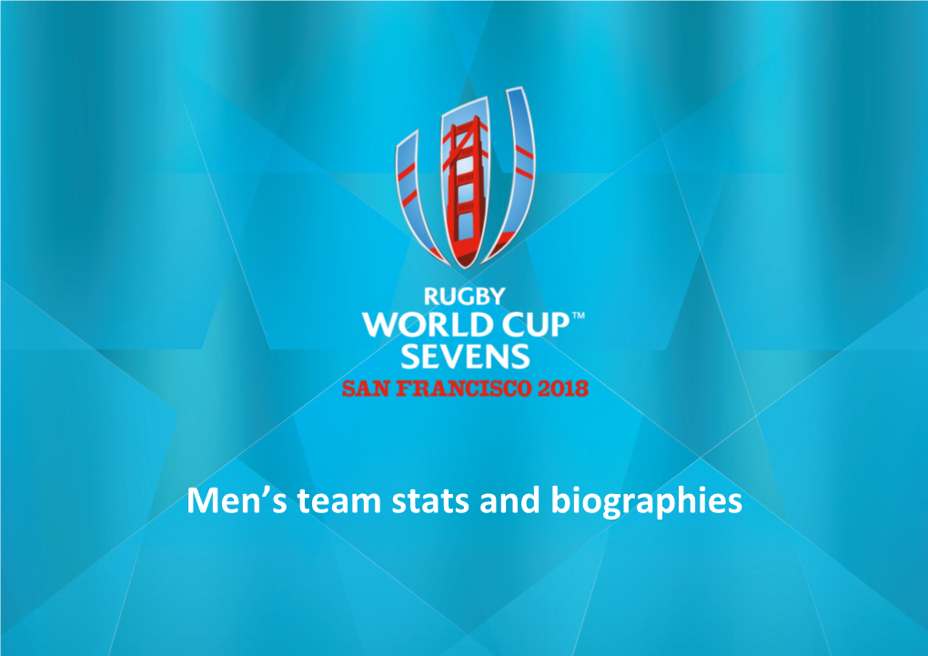 Men's Team Stats and Biographies