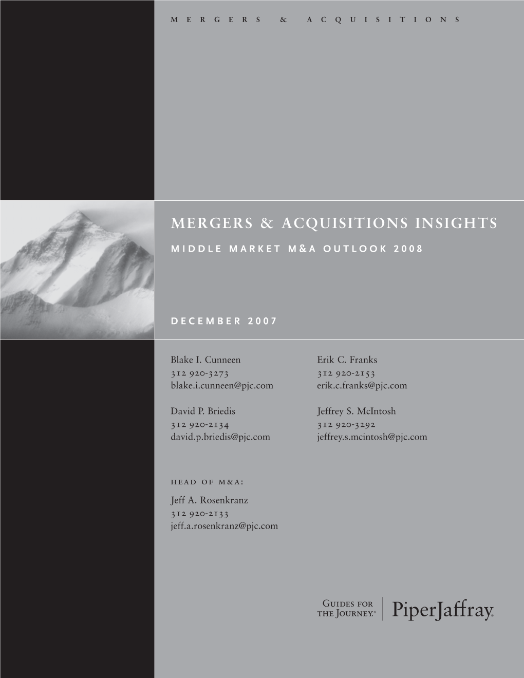 Mergers & Acquisitions Insights