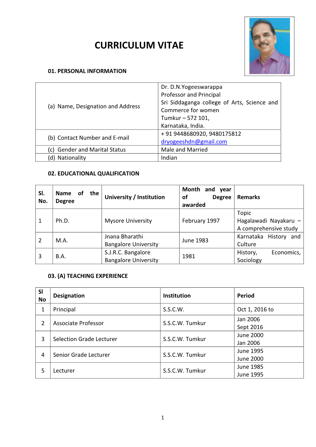 Curriculum Vitae