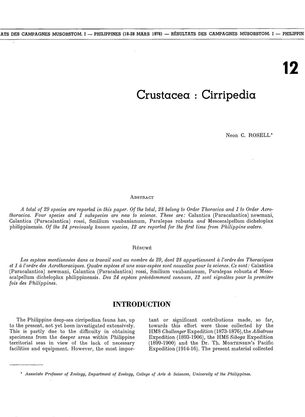 Crustacea : Cirripedia