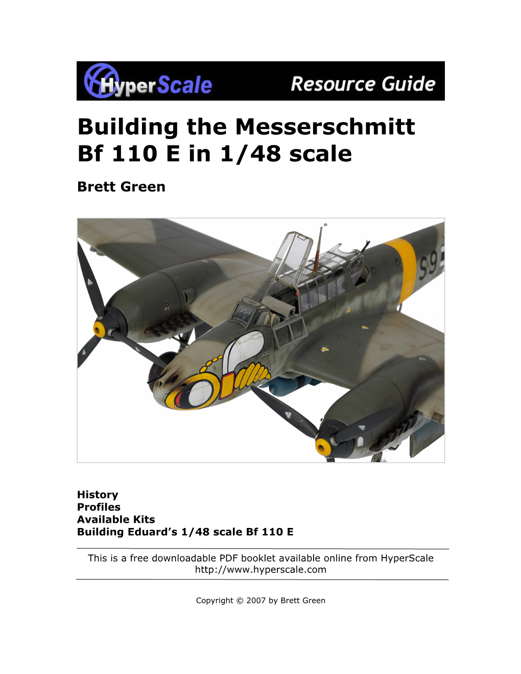 Building the Messerschmitt Bf 110 E in 1/48 Scale