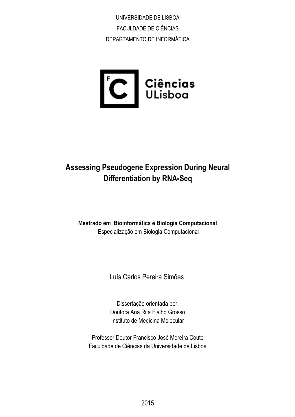 Assessing Pseudogene Expression During Neural Differentiation by RNA-Seq