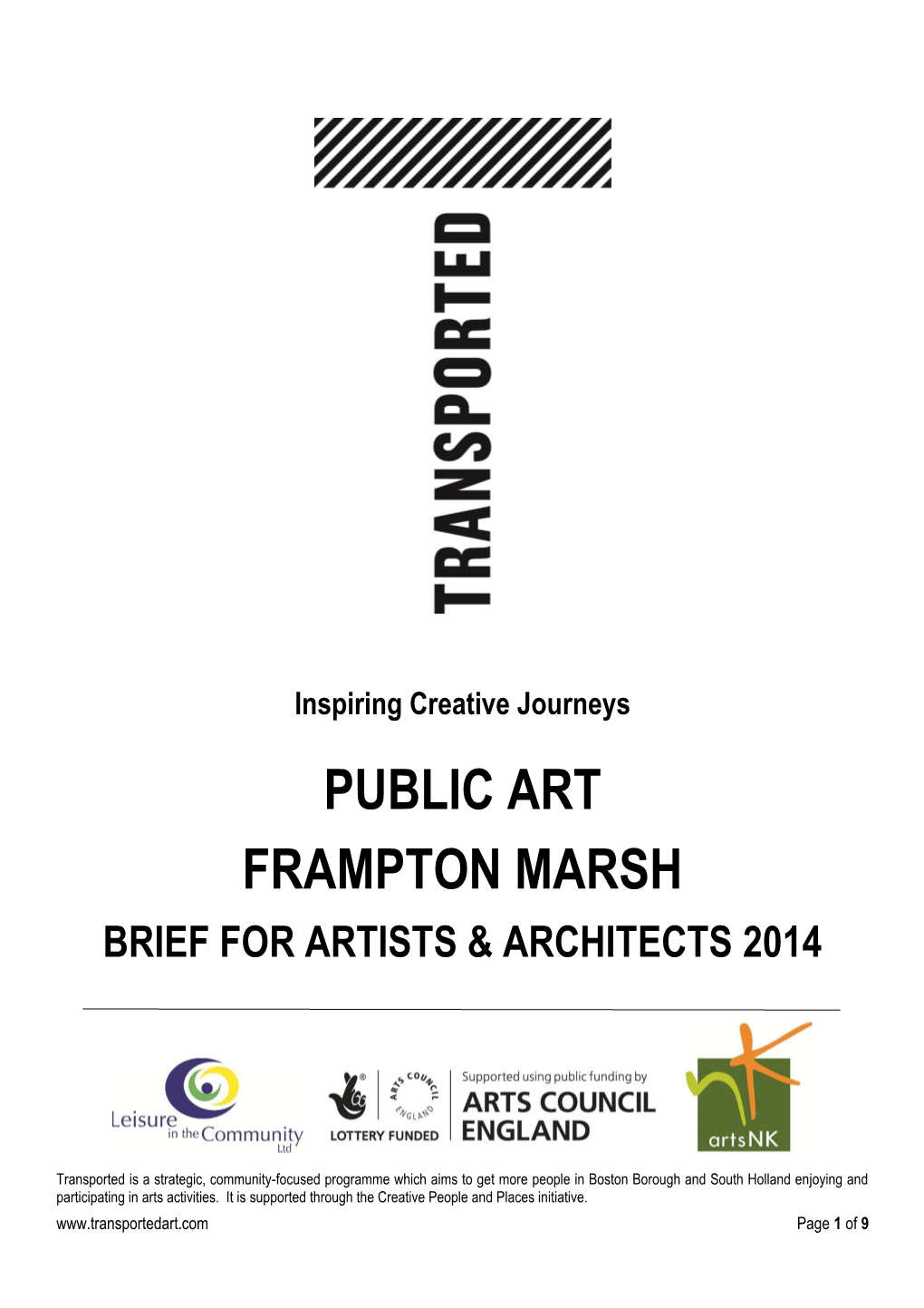 Public Art Frampton Marsh Brief for Artists & Architects 2014