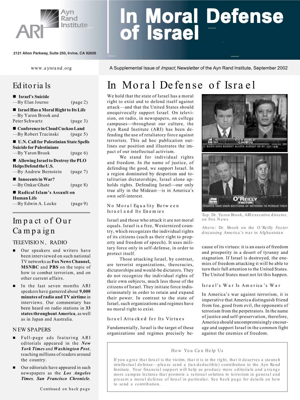 In Moral Defense of Israel