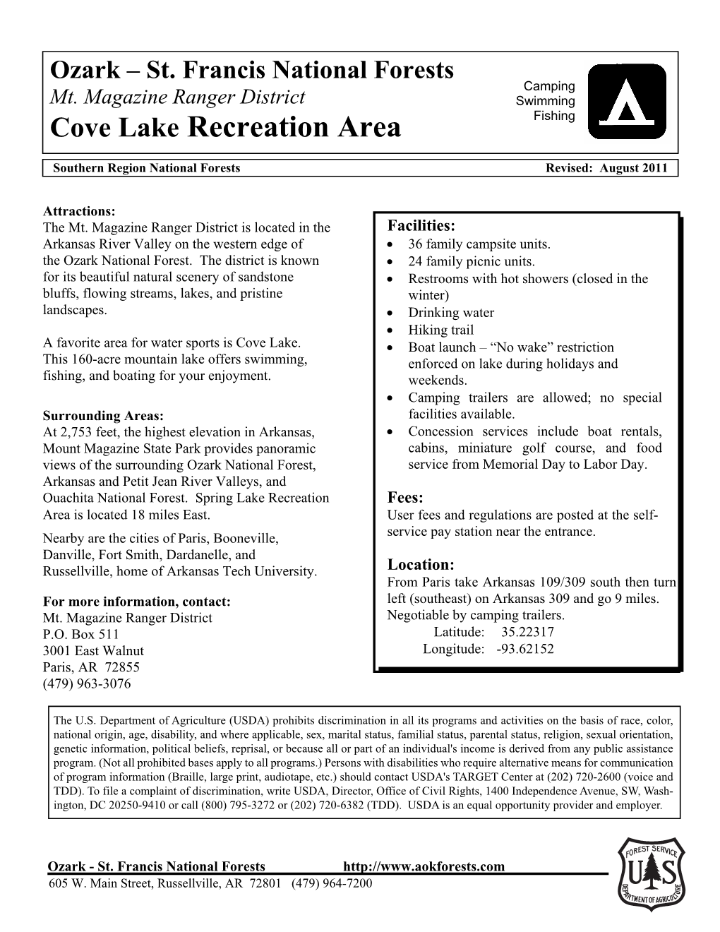 Cove Lake Recreation Area Fishing