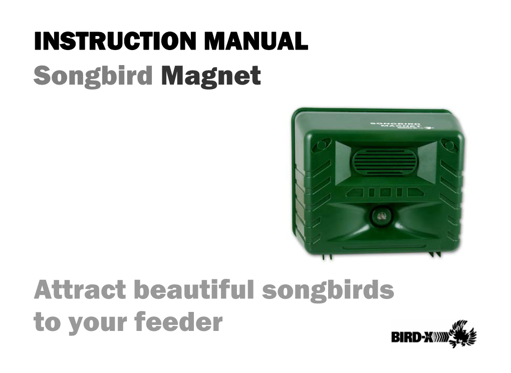 Songbird Magnet® Instructions