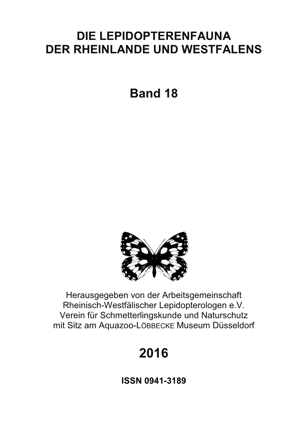 Faunenband 18: Literaturliste Des Arbeitsgebiet Mit