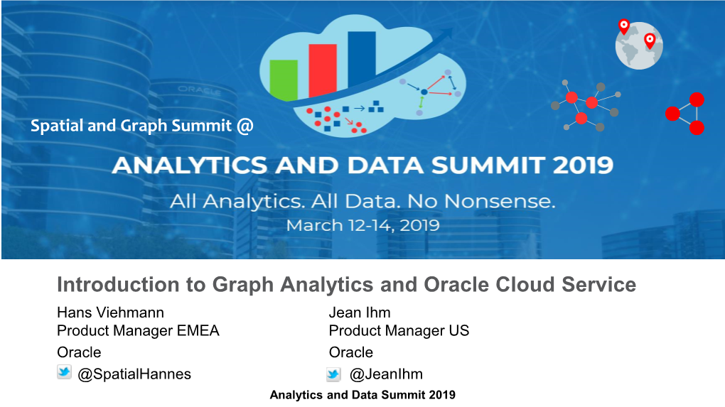 Introduction to Graph Analytics and Oracle Cloud Service