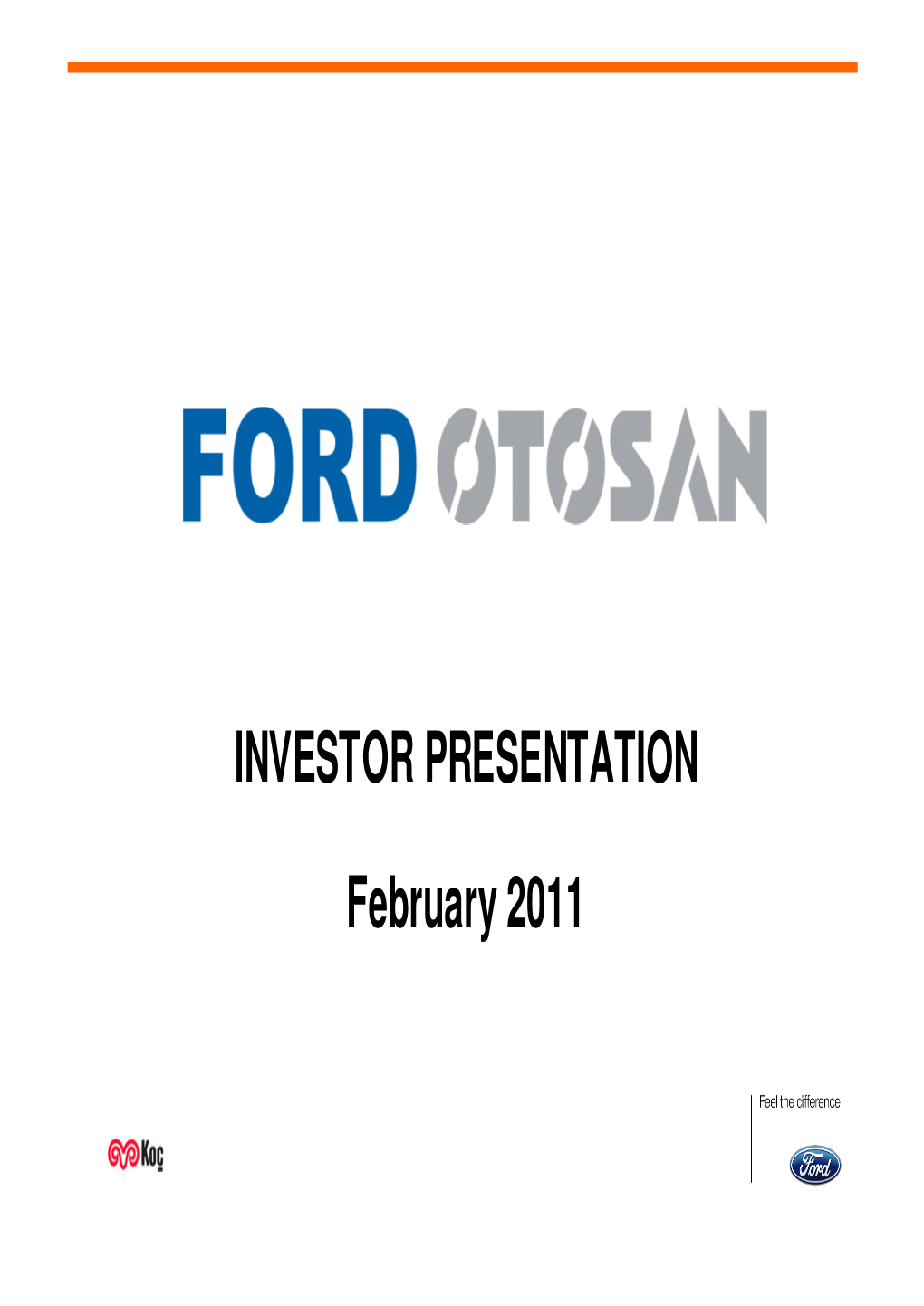 Investor Presentation February 2011