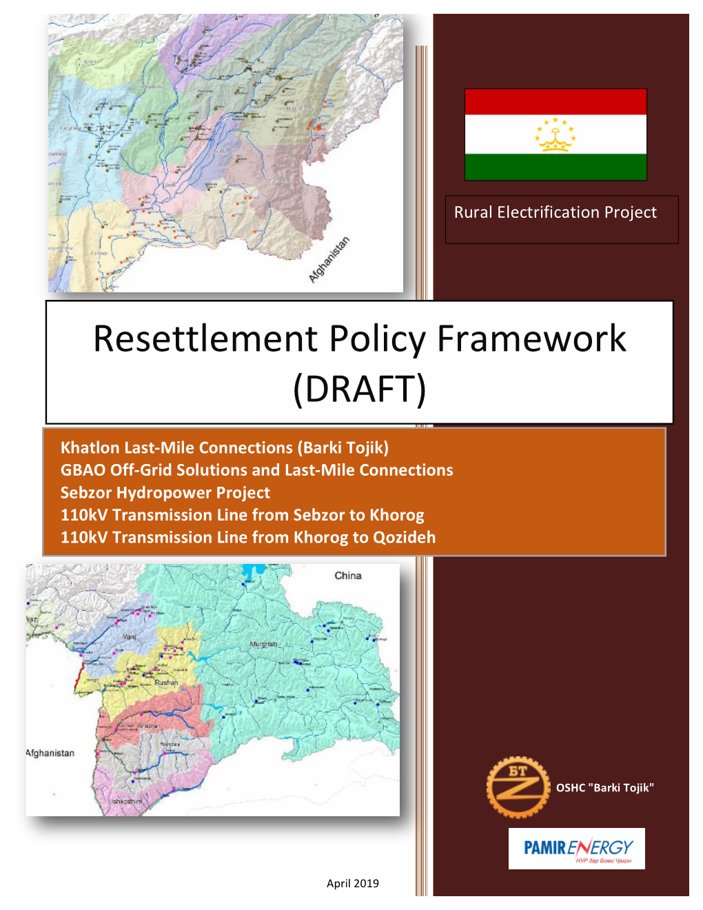 Resettlement Policy Framework (DRAFT)