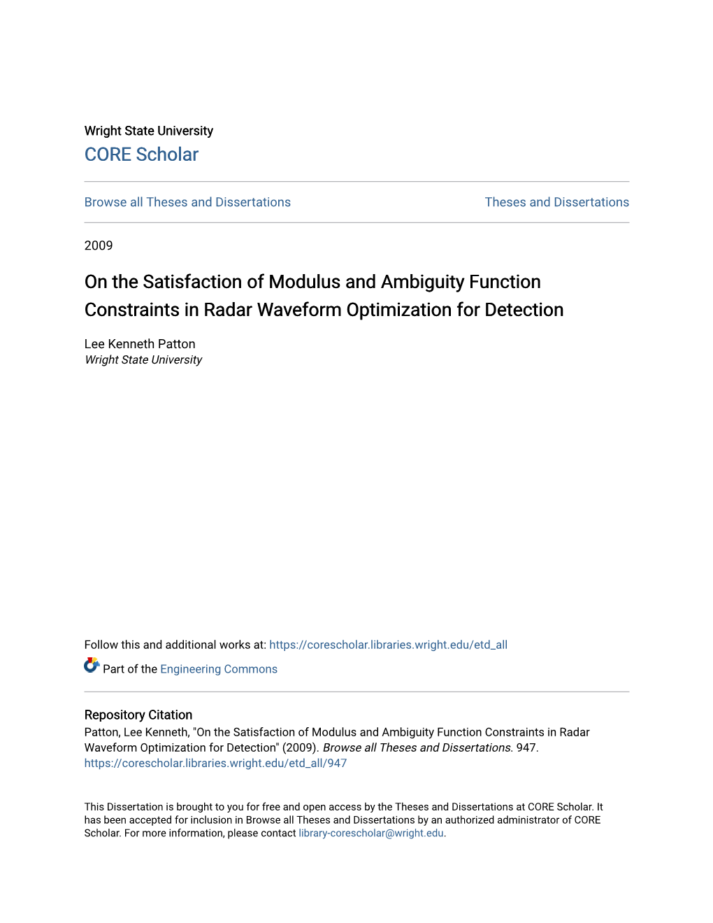 On the Satisfaction of Modulus and Ambiguity Function Constraints in Radar Waveform Optimization for Detection