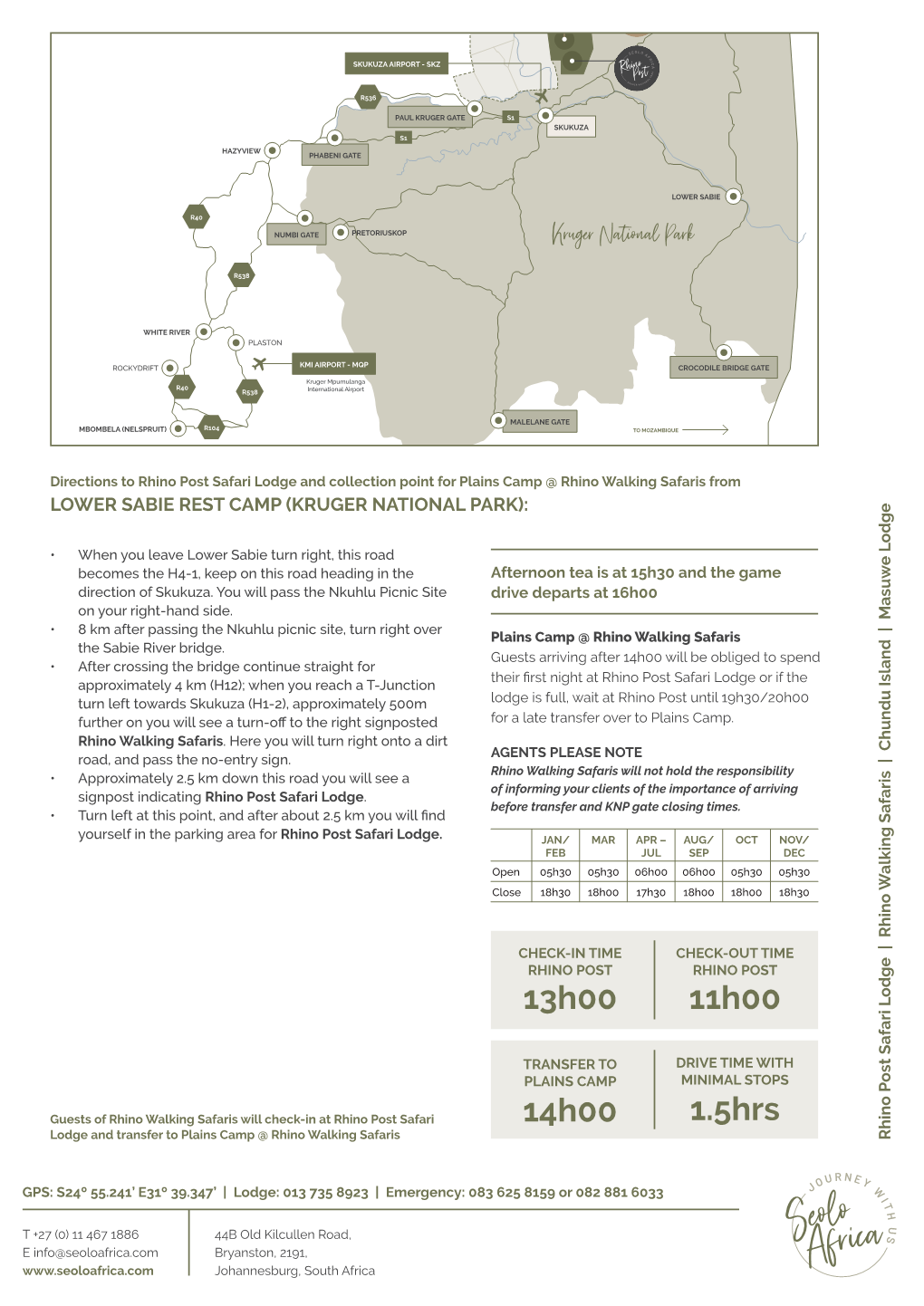 From Lower Sabie Rest Camp (PDF)