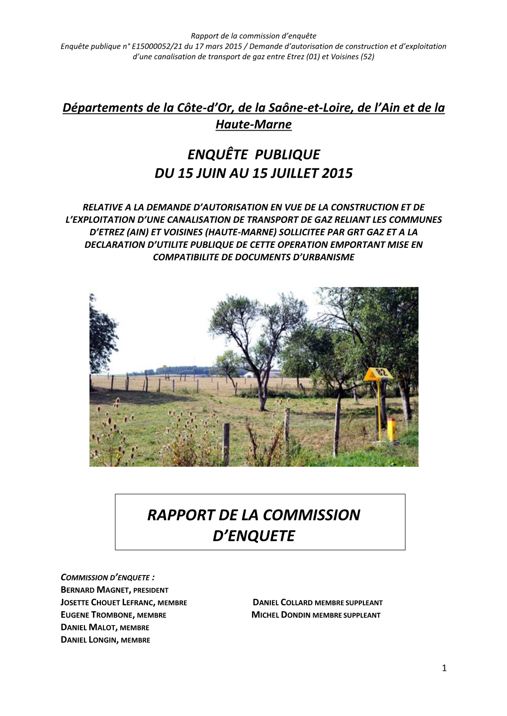 Rapport De La Commission D'enquete