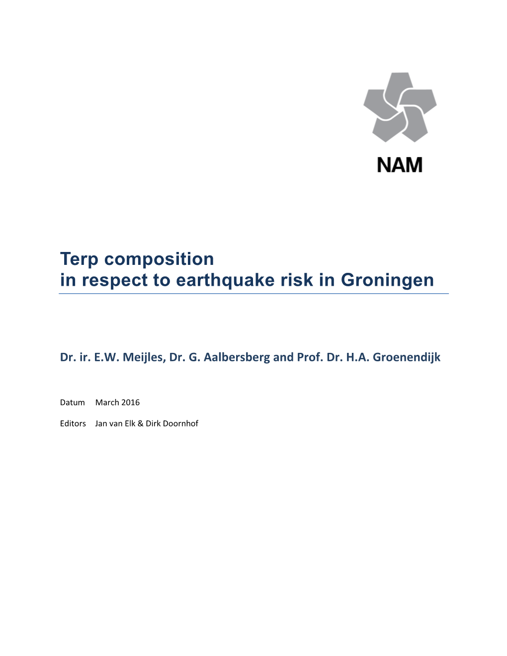 Terp Composition in Respect to Earthquake Risk in Groningen