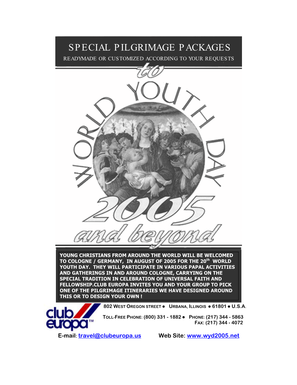 World Youth Day 2005 Brochure