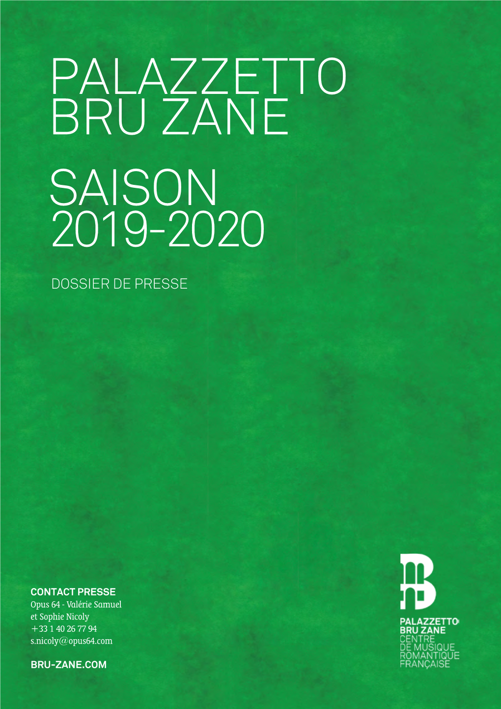 Palazzetto Bru Zane Saison 2019-2020