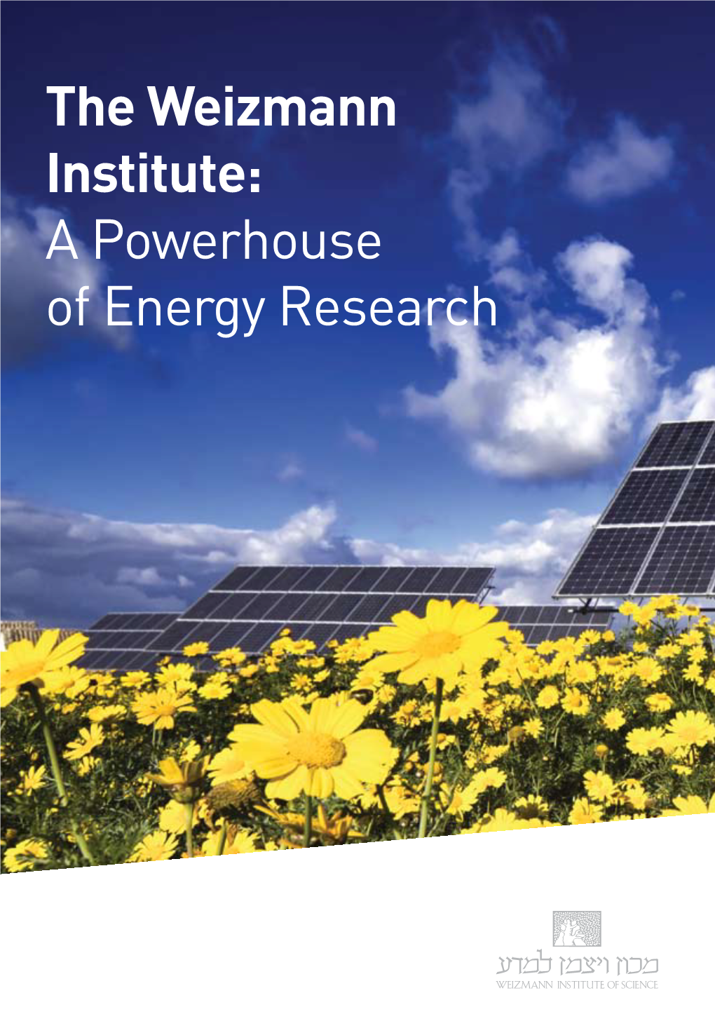 The Weizmann Institute: a Powerhouse of Energy Research Table of Contents