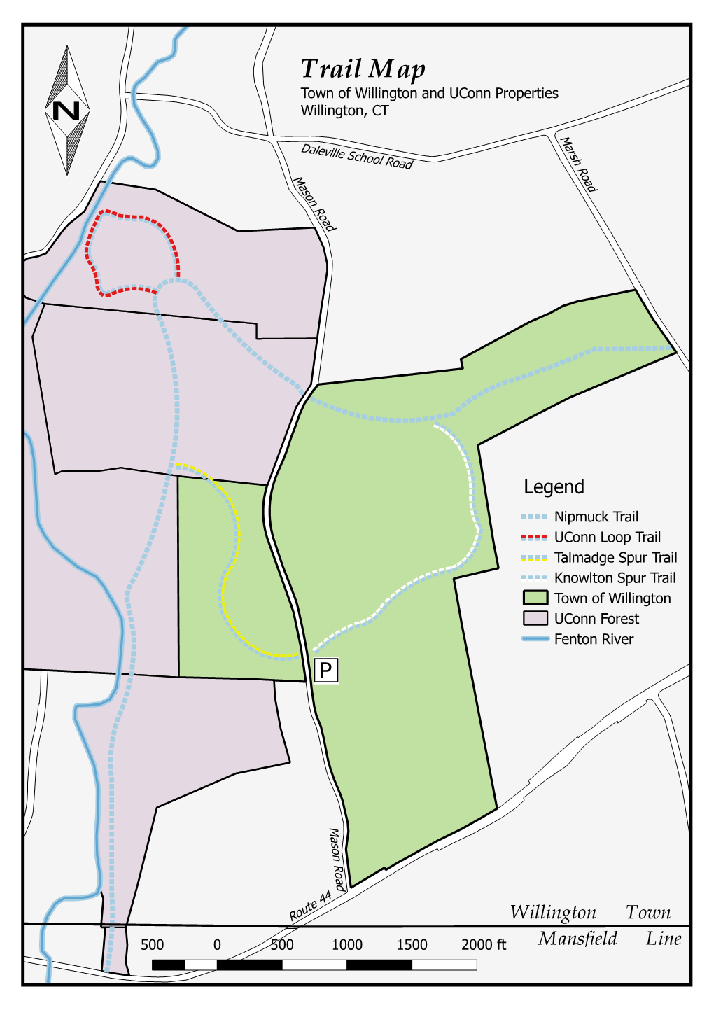 Trails on the Knowlton Preserve and Talmadge Tract