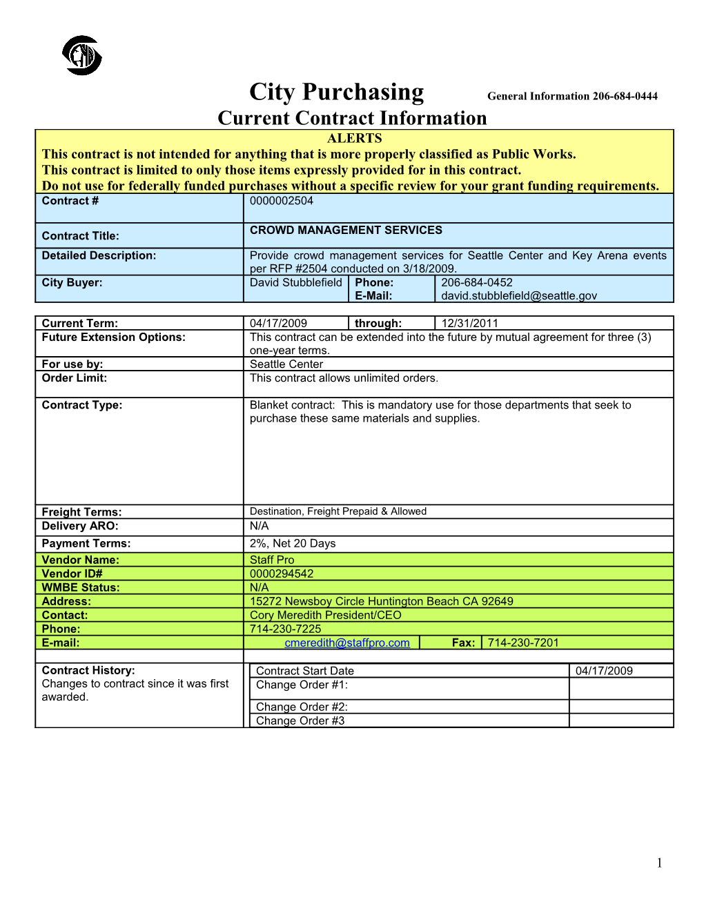 Current Contract Information Form s3