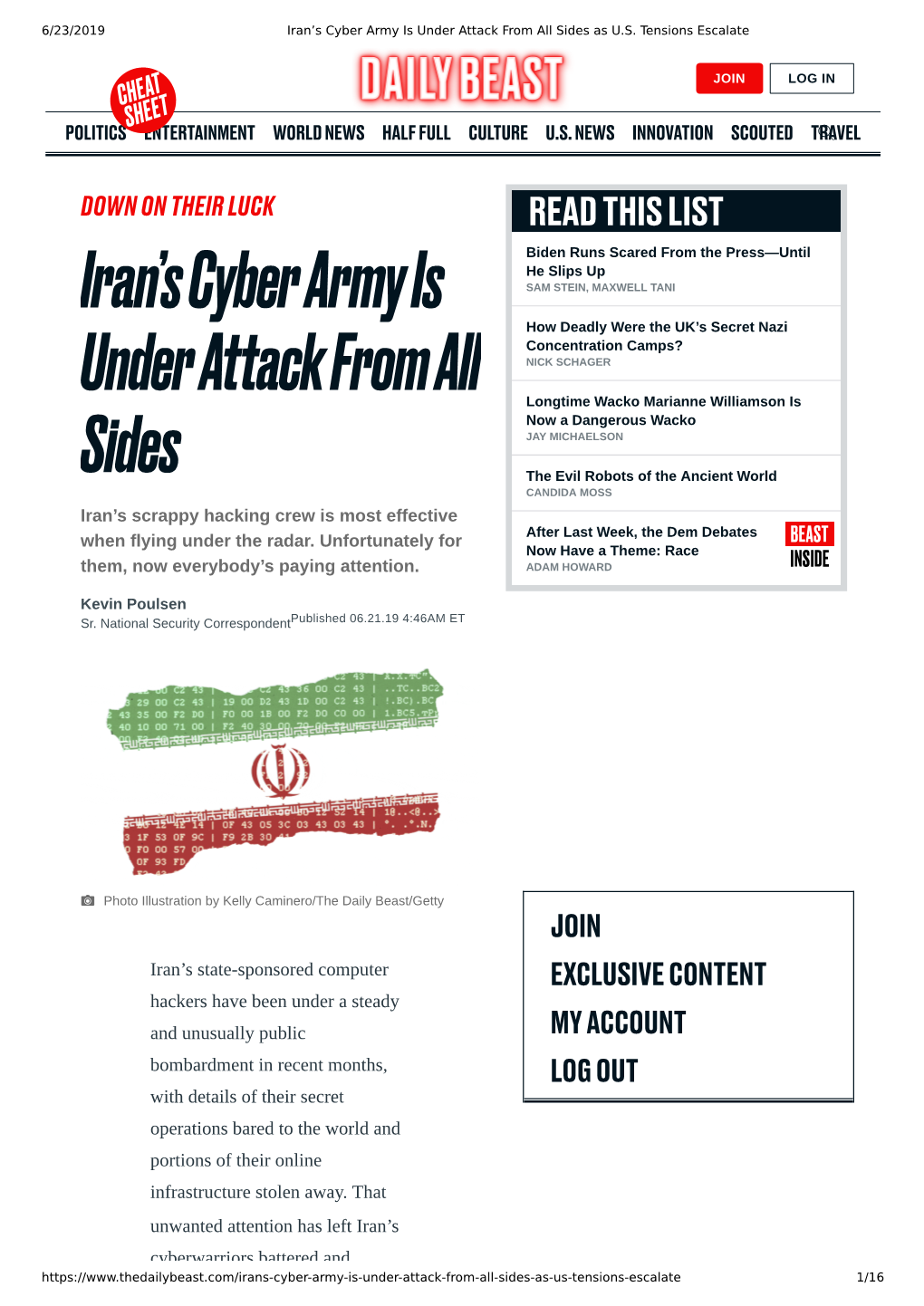 Iran's Cyber Army Is Under Attack from All Sides