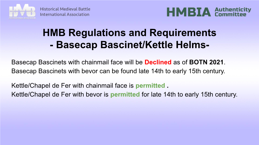 Basecap Bascinet/Kettle Helms