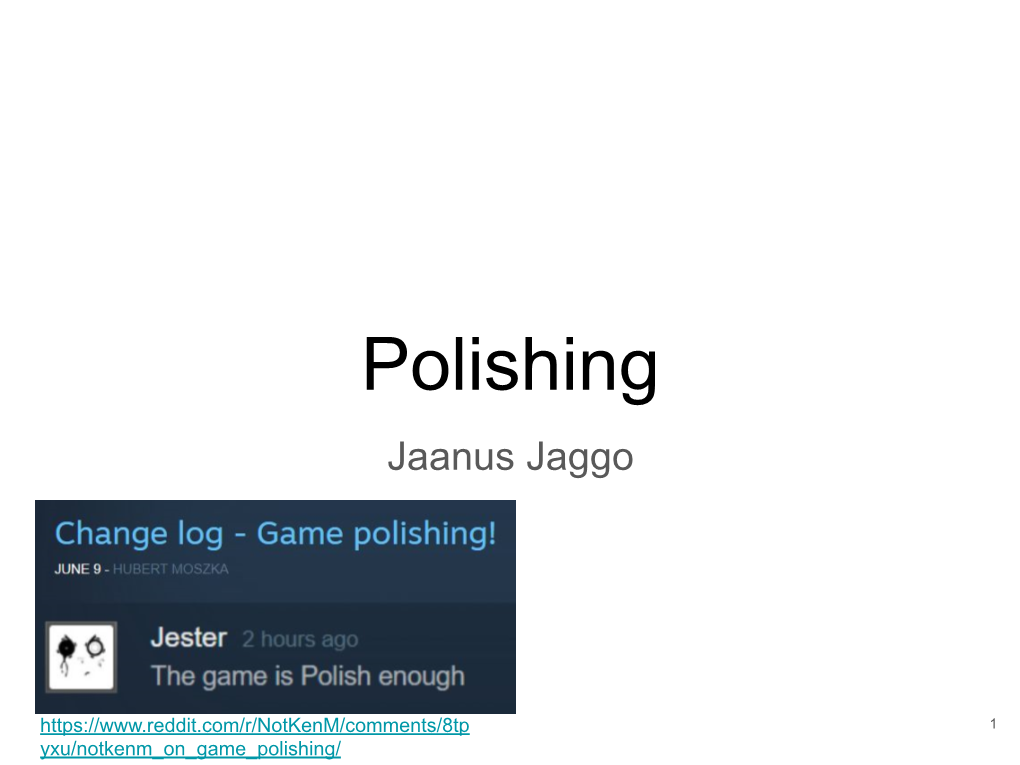 Polishing Jaanus Jaggo