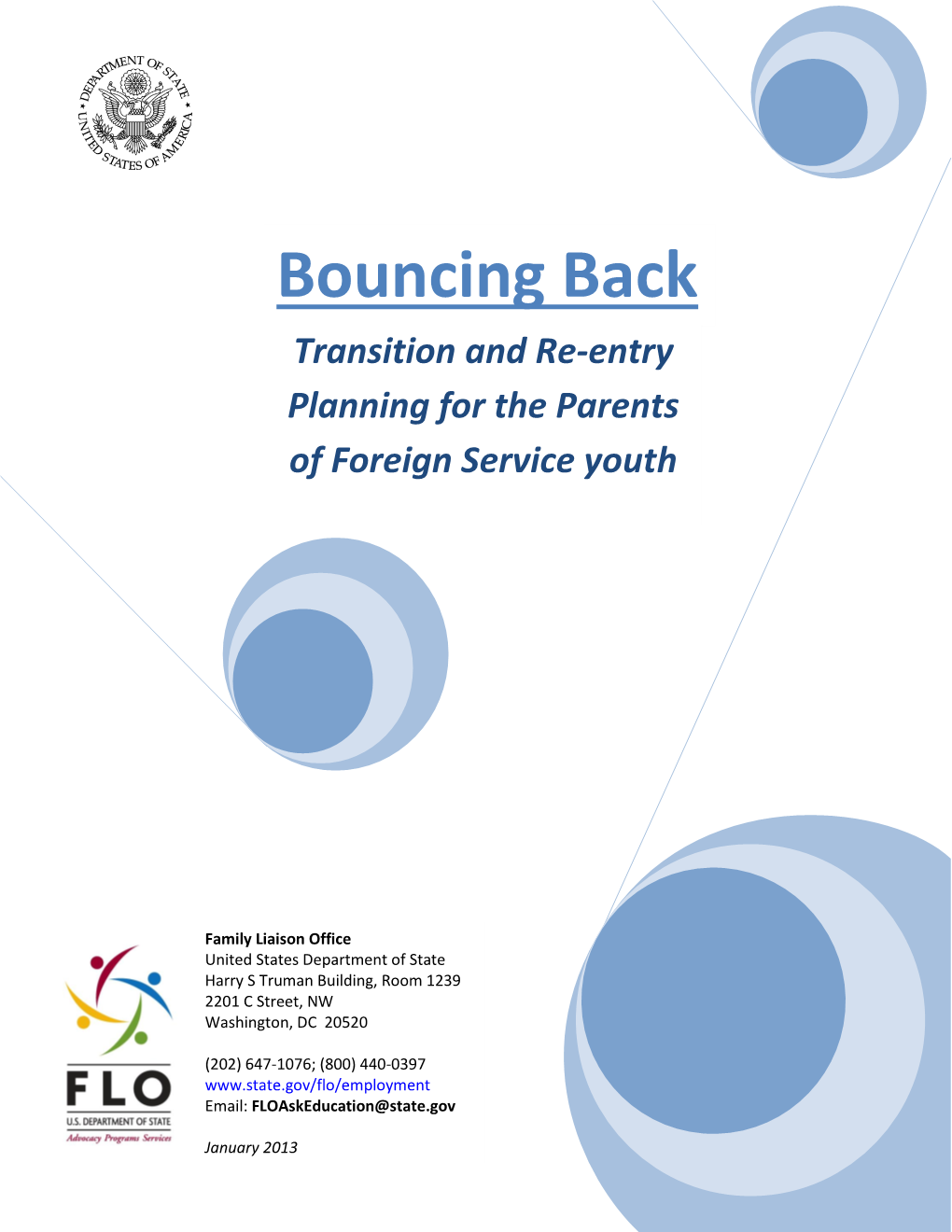 Bouncing Back Transition and Re-Entry Planning for the Parents of Foreign Service Youth