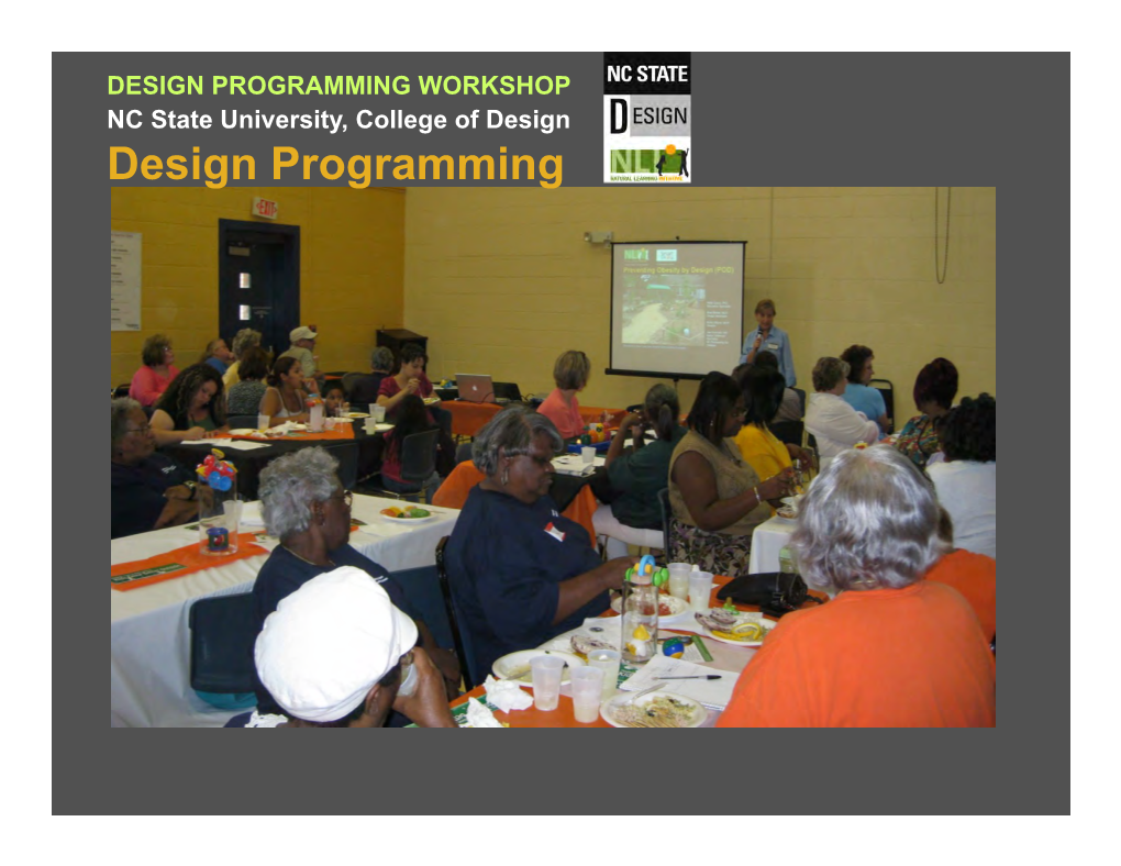 Design Programming Workshop