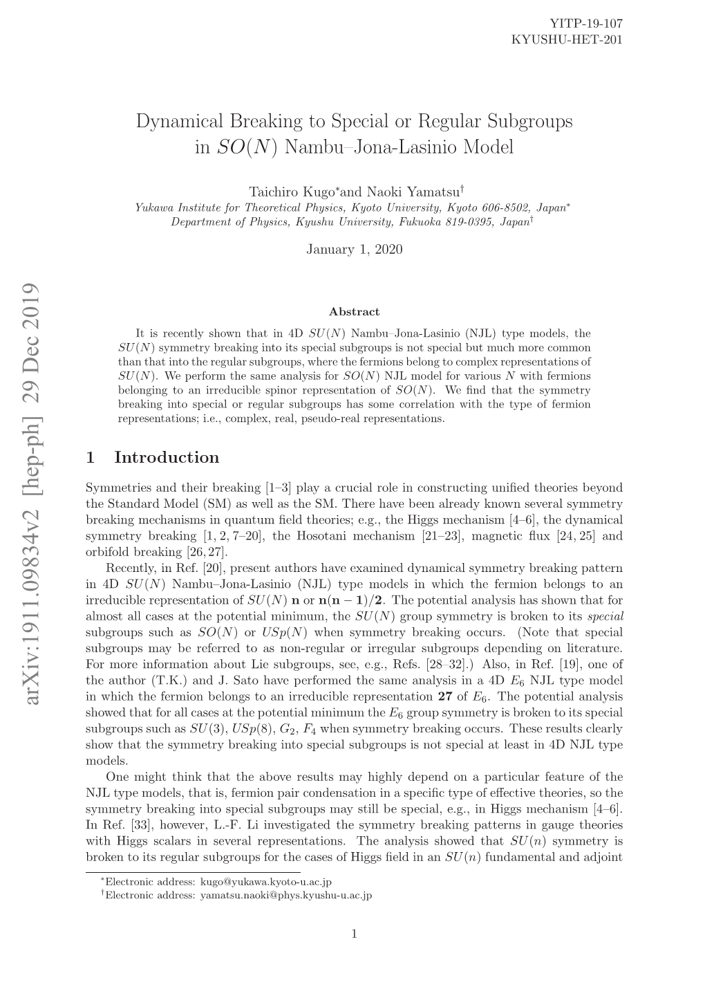 Dynamical Breaking to Special Or Regular Subgroups in SO(N)