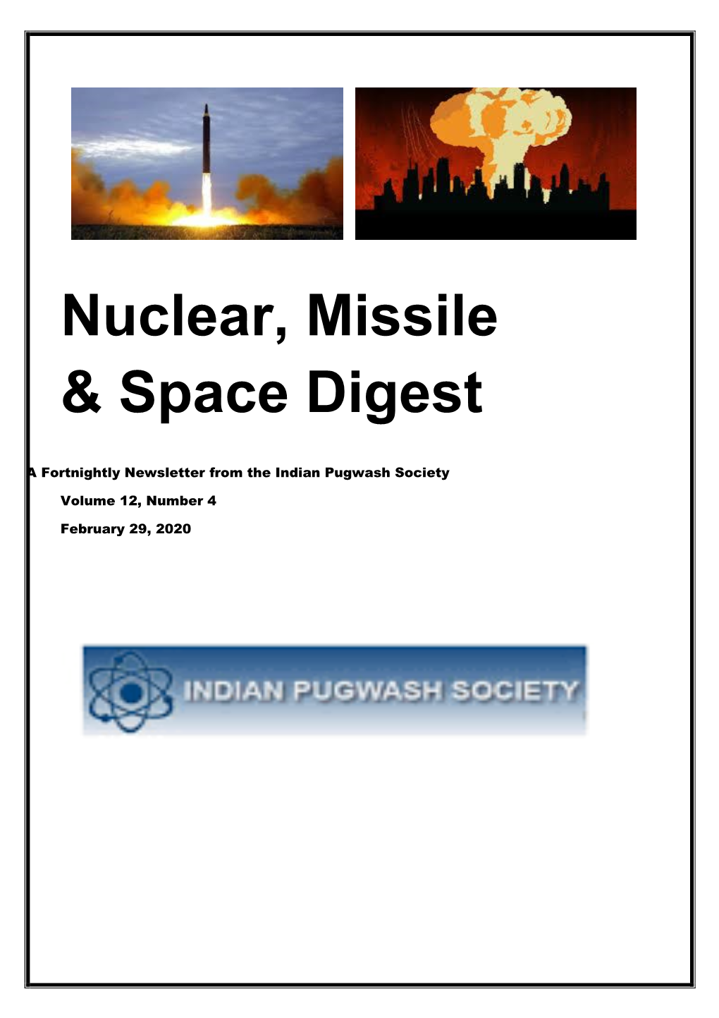 Nuclear, Missile & Space Digest